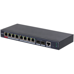 SWITCH IT DAHUA DH-SG4010P-2F 10-PORT MANAGED DESKTOP GIGABIT SWITCH 8-PORT POE