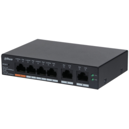 SWITCH IT DAHUA DH-CS4006-4GT-60 GIGABIT SWITCH WITH 4-PORT POE