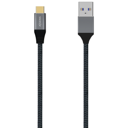 CABLE AISENS USB 3.1 GEN2 ALUMINIO 10GBPS 3A USB-C/M-A/M 0.5M