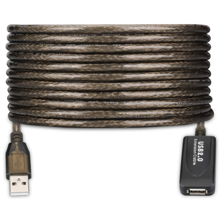 CABLE ALARGADOR EWENT USB 2.0 USB-A AMPLIFICACION SEÑAL 5m NEGRO