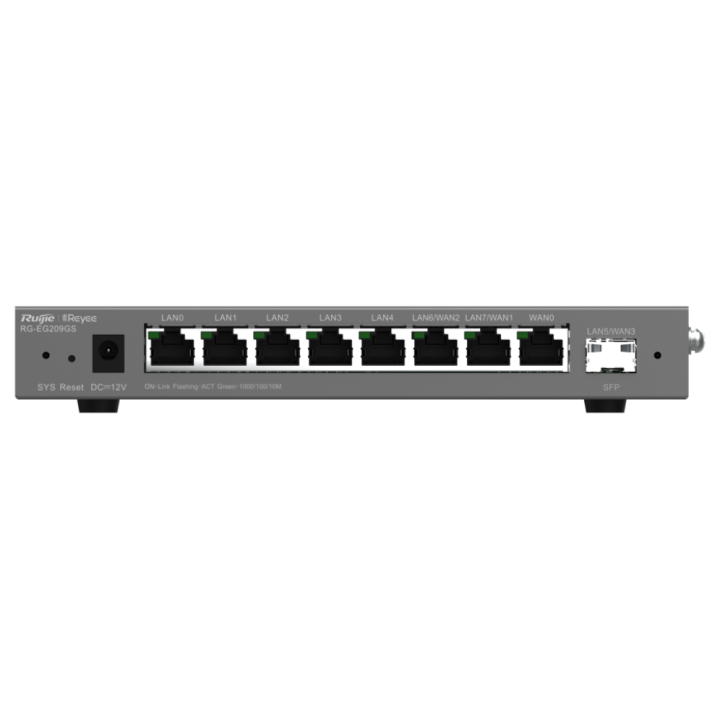 ROUTER RUIJIE REYEE RG-EG209GS 9-PORT GIGABIT + 1 SFP MULTIWAN ROUTER