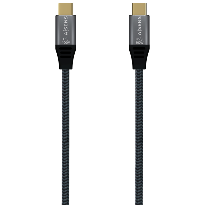 CABLE AISENS USB 3.2 GEN2x2 ALU 20GBPS 8K30HZ 5A 100W USB-C 2.0M