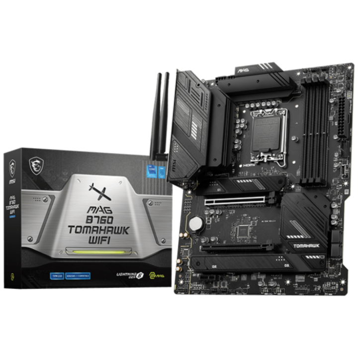 PLACA BASE MSI MAG B760 TOMAHAWK WIFI 1700 ATX 4XDDR5