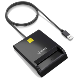 LECTOR DE TARJETAS INTELIGENTE AISENS DNIE NEGRO