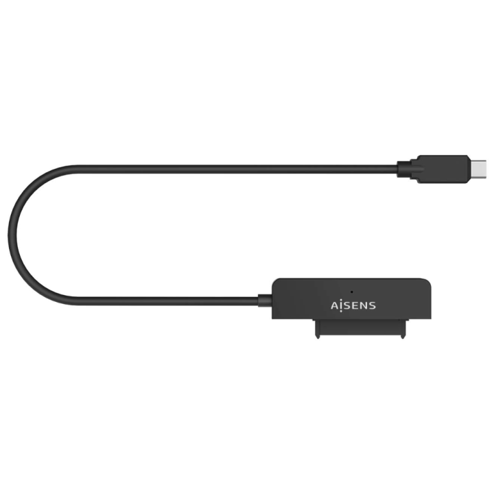 ADAPTADOR AISENS SATA A USB-C USB 3.0/3.1 GEN1 DISCOS 2.5 NEGRO