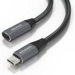 CABLE AISENS USB 3.2 GEN2X2 ALU 20GBPS 8K30 5A 100W USB-C M/H 2.0M