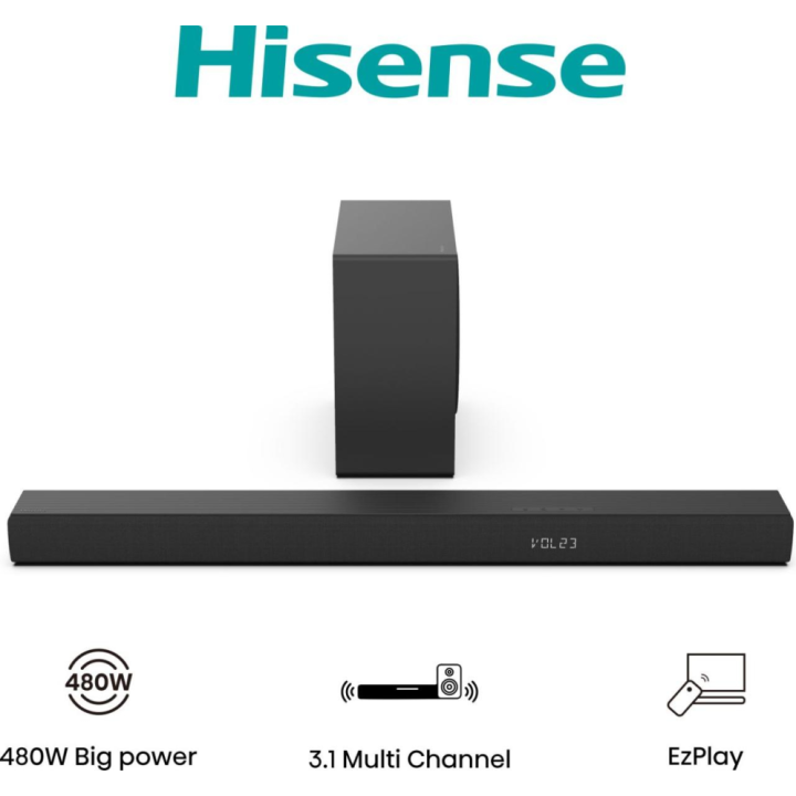 BARRA SONIDO HISENSE HS3100 3.1 480W BT