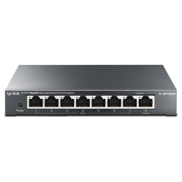 SWITCH OMADA RP108GE 8-PORT GIGA MANAGED REVERSE POE REQUIERE POE ADICIONAL