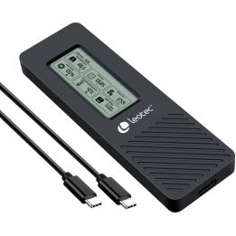 CARCASA HDD LEOTEC M.2 NVME CON PANEL LCD