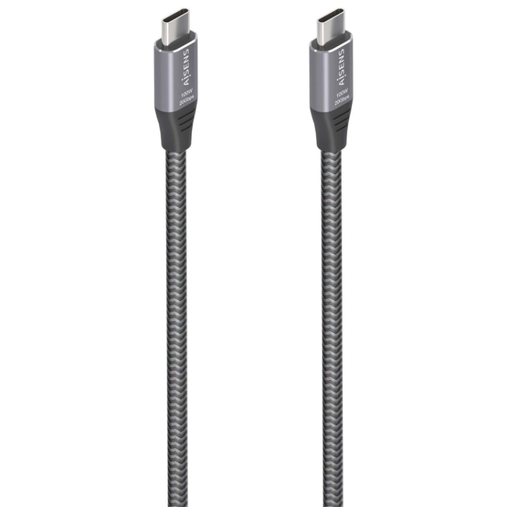 CABLE USB 3.2 AISENS GEN2X2 ALUMINIO 8K@30HZ 5A 100W C/M-C/M 3.0M