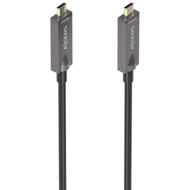 CABLE USB3.1 AISENS GEN2 10GBPS AOC 4K 3A 60W E-MARK USB-C M/M 10M