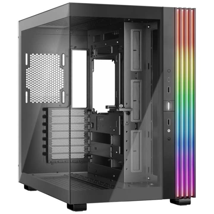 CAJA BEQUIET LIGHT BASE 600 DX ATX SIN FUENTE ARGB NEGRO