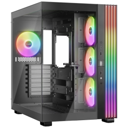 CAJA BEQUIET LIGHT BASE 600 LX ATX 4 VENTX 140MM SIN FUENTE ARGB NEGRO