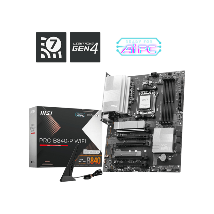 PLACA BASE MSI PRO B840-P WIFI ATX AM5 DDR5