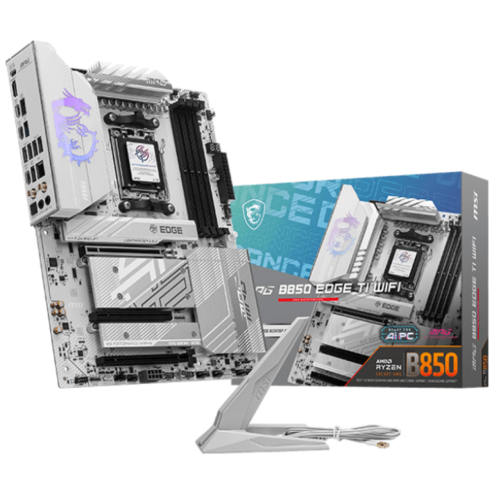 PLACA BASE MSI MPG B850 EDGE TI WIFI PCI-E x16 Gen5, M.2 Gen5