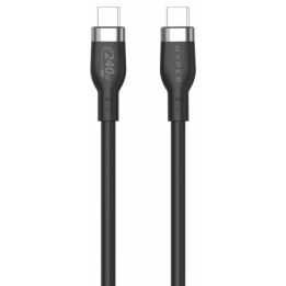 HYPER 2M SILICONE 240W USB-C CHARGING CABLE - BLACK