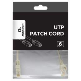 CABLE RED GEMBIRD UTP CAT6 0,25M COBRE GRIS