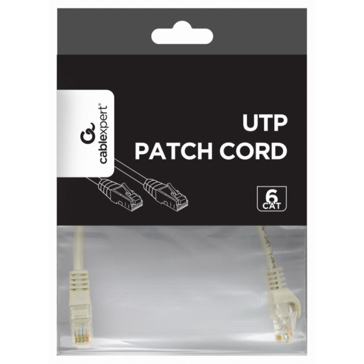 CABLE RED GEMBIRD UTP CAT6 0,25M COBRE GRIS