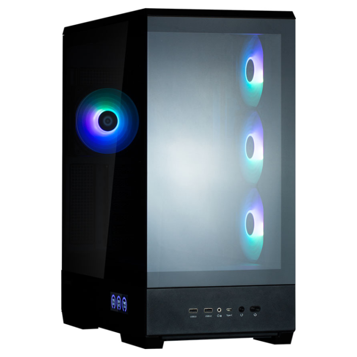 CAJA ZALMAN P50 DS ATX 4 XVENT 120MM ARGB 2XUSB 3.0 NEGRO S/N FUENTE