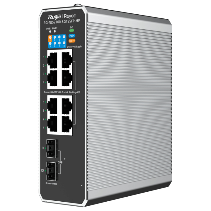 SWITCH RUIJIE REYEE RG-NIS2100-8GT2SFP-HP