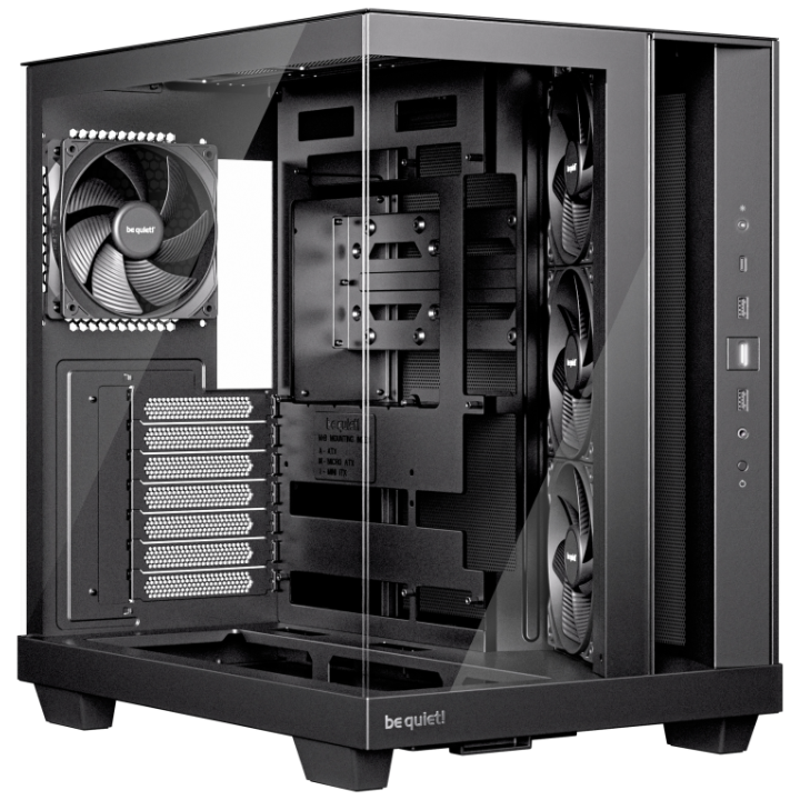 CAJA BEQUIET LIGHT BASE 600 DX ATX SIN FUENTE ARGB NEGRO