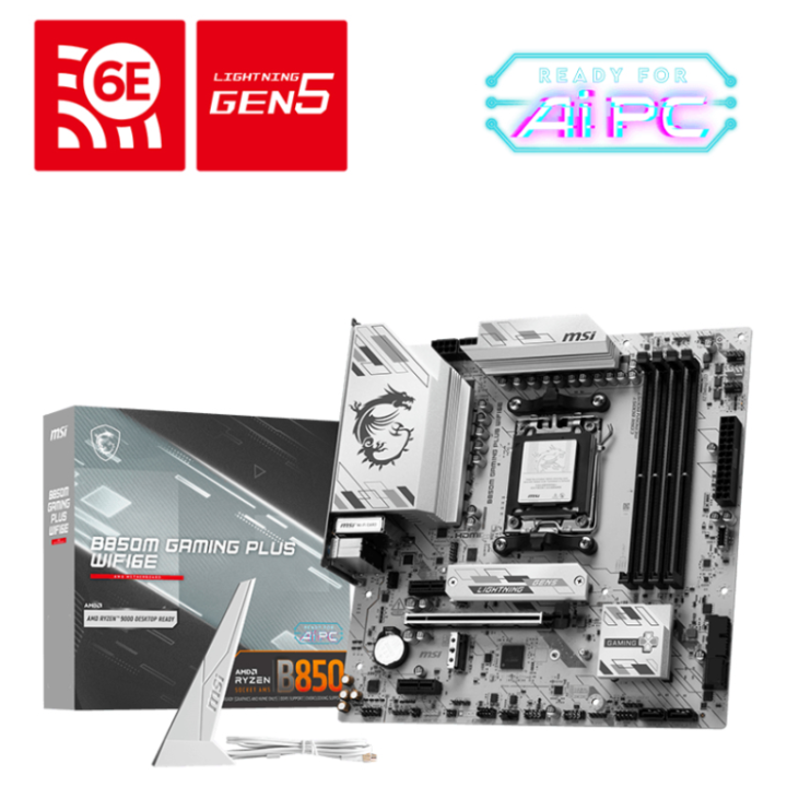 PLACA BASE MSI B850M GAMING PLUS WIFI6E PCI-E x16 Gen5, M.2 Gen5