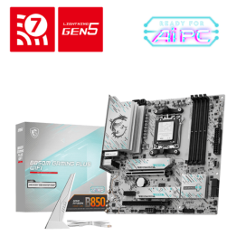 PLACA BASE MSI B850M GAMING PLUS WIFI PCI-E x16 Gen5, M.2 Gen5