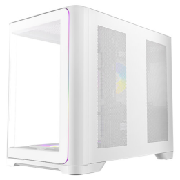 CAJA ANTEC C5 CURVE ARGB ATX BLANCO 3XVENT REV 120 MM 1X120MM 2XUSB SN FUENTE