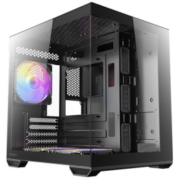 CAJA ANTEC CX60M ARGB MATX NEGRO 2XVENT REV 120 MM 1X120MM 2XUSB SN FUENTE