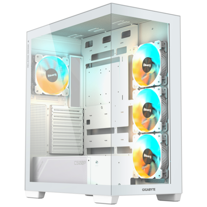 CAJA GIGABYTE C500 PANORAMIC STLEATH ATX 4 VENT 120MM BLANCA