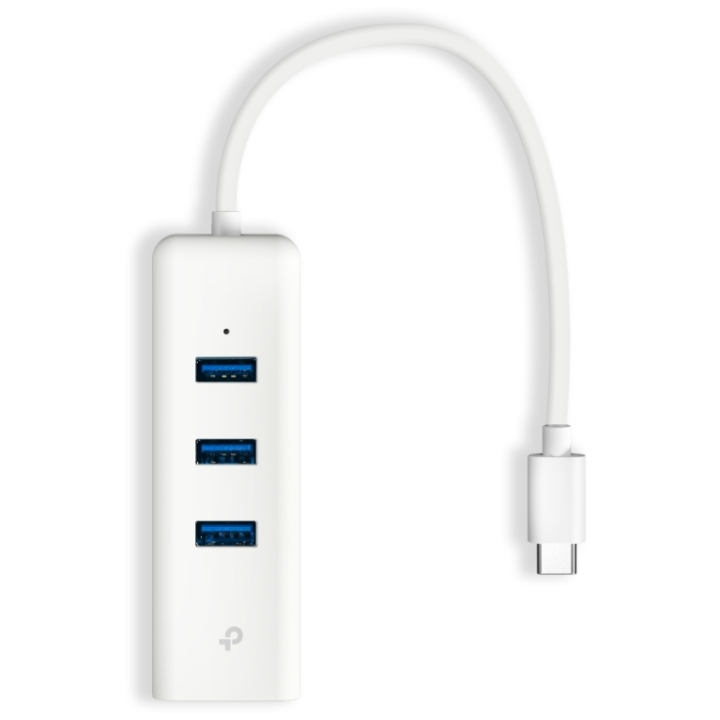 USB 3.0 TYPE-C TO GIGABIT ETHERNET NETWORK ADAPTER WITH 3-PORT