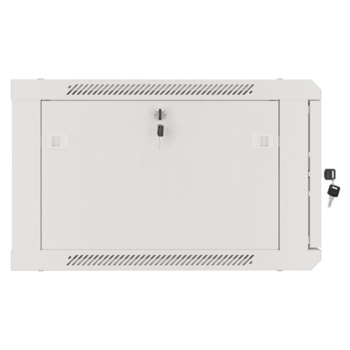 ARMARIO LANBERG MURAL RACK 19 6U 600X600 FLAT PACK PUERTA CRISTAL GRIS