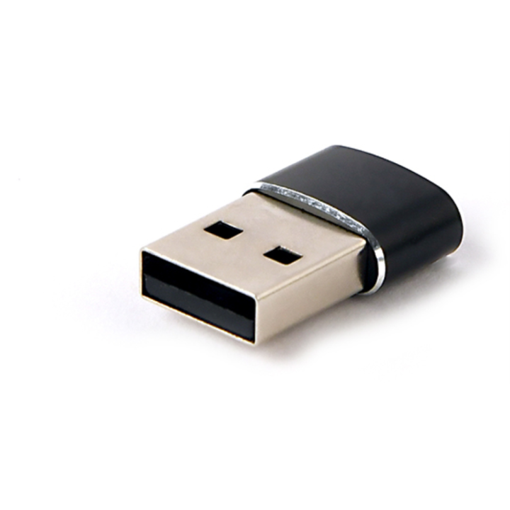 ADAPTADOR GEMBIRD USB AM A TIPO C HEMBRA, NEGRO