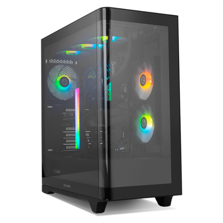 CAJA NOX HUMMER ETHER ATX SEMITORRE CRISTAL CURVO NEGRO