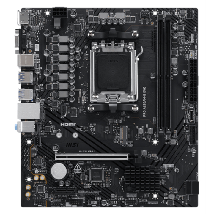 PLACA BASE MSI PRO A620M-B EVO AM5 MATX 2XDDR5