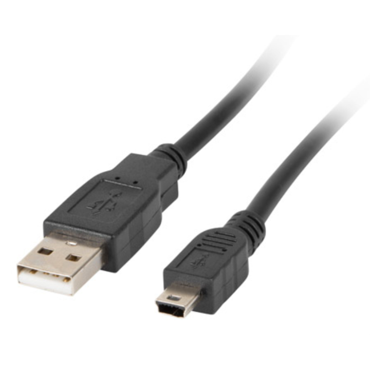 CABLE USB LANBERG 2.0 MACHO/MINI A USB-A MACHO 0.3M (CANON) NEGRO