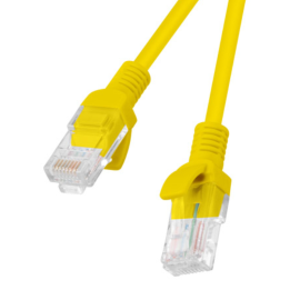 CABLE RED LANBERG LATIGUILLO CAT.6 UTP 20M AMARILLO FLUKE PASSED