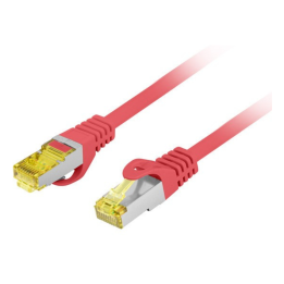 CABLE RED LANBERG LATIGUILLO CAT.6A S/FTP LSZH CU 1M ROJO FLUKE PASSED