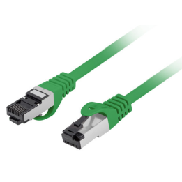 CABLE RED LANBERG LATIGUILLO CAT.8.1 S/FTP LSZH CU 0.5M VERDE FLUKE PASSED