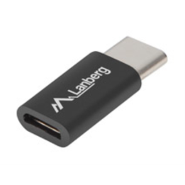 ADAPTADOR LANBERG USB 2.0 TIPO-C MACHO/MICRO-B HEMBRA NEGRO