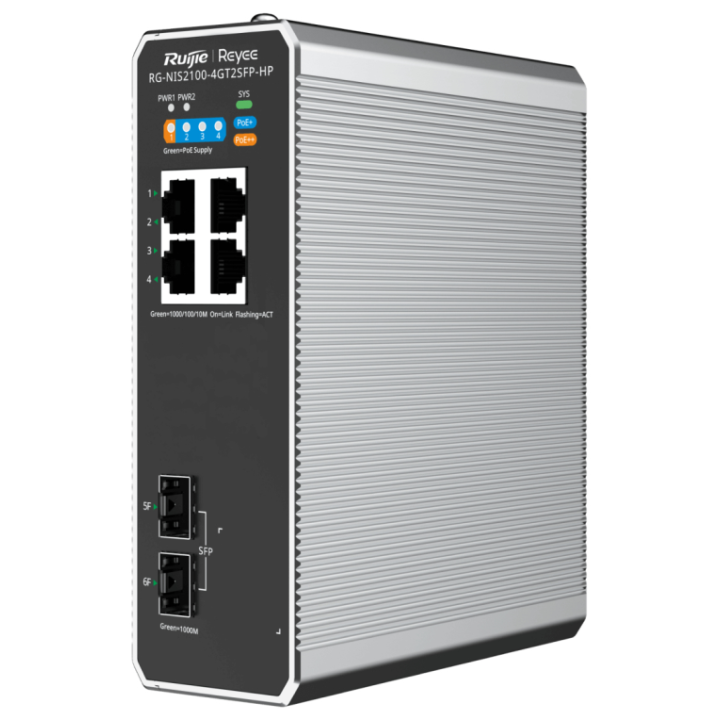 SWITCH INDUSTRIAL RUIJIE POE CLOUD CAPA 2