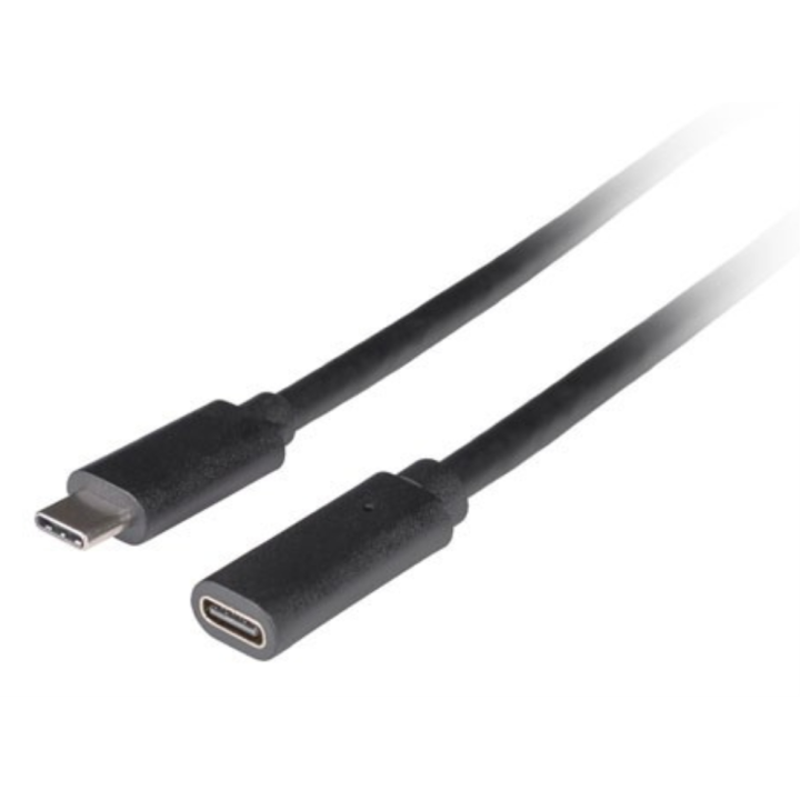 CABLE LANBERG USB-C 3.1 MACHO/HEMBRA 0.5M NEGRO