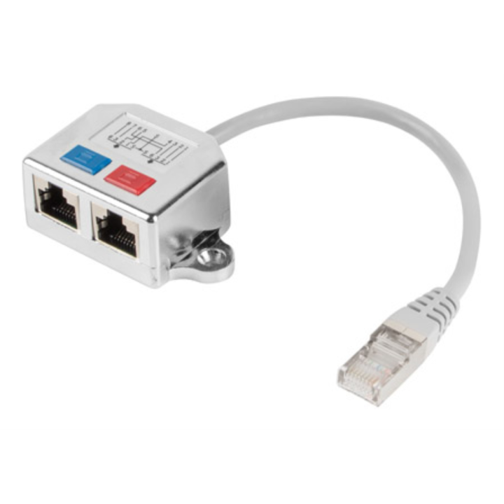 ADAPTADOR LANBERG SPLITTER ETHERNET FTP RJ45 A 2X RJ45