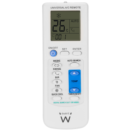 MANDO DISTANCIA UNIVERSAL EWENT EW1579 AIRE ACONDICIONADO CON SOPORTE PARED