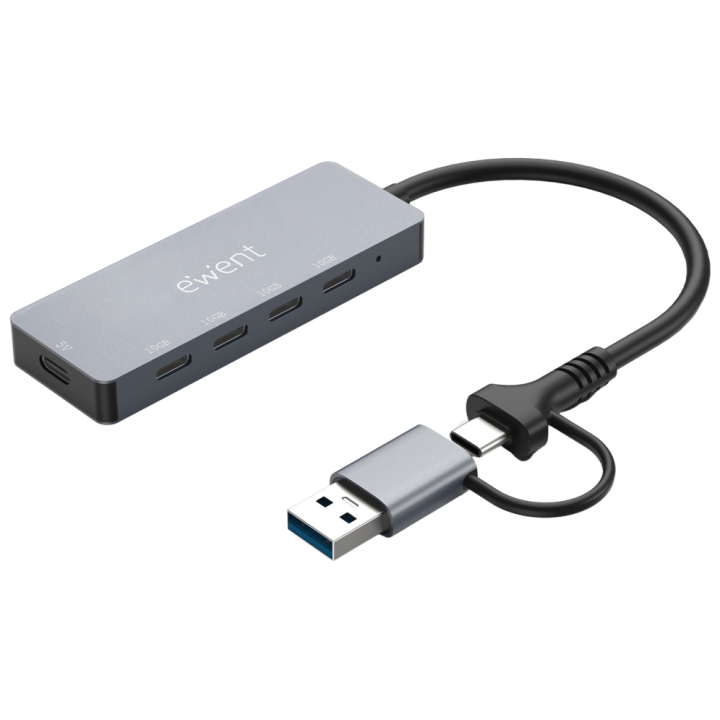 HUB EWENT EW1151 USB-C USB-A 4 PUERTOS 10GBPS