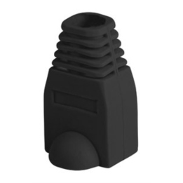 FUNDA PROTECTOR LANBERG CONECTOR RJ45 (PACK 100 UDS) NEGRO