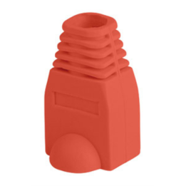 FUNDA PROTECTOR LANBERG CONECTOR RJ45 (PACK 100 UDS) ROJO