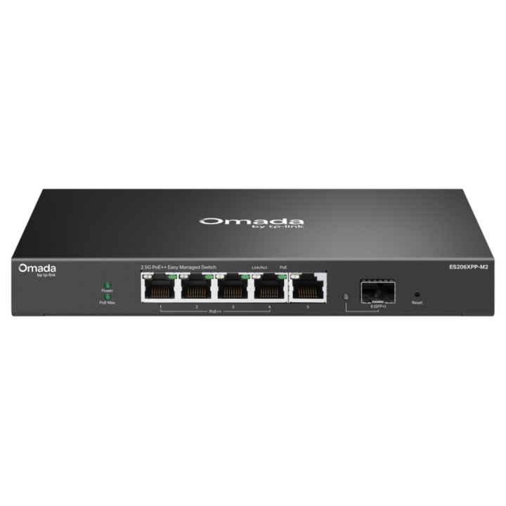 SWITCH OMADA TP-LINK ES206XPP-M2 5 PORT 2,5GB 1 10GBE SFP+