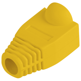 FUNDA PROTECTOR LANBERG CONECTOR RJ45 (PACK 100 UDS) AMARILLO