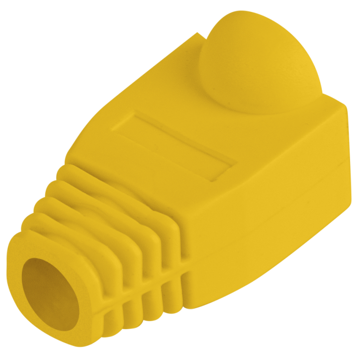 FUNDA PROTECTOR LANBERG CONECTOR RJ45 (PACK 100 UDS) AMARILLO